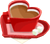 Drink Mixer-Heart Coffee plate