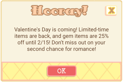 Valentine sale 2016