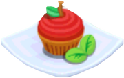 Oven-Apple Cupcake plate