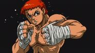 Baki Hanma's debut appearance in the Baki the Grappler anime series.