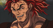 Yuujirou Hanma in the Baki the Grappler anime series.