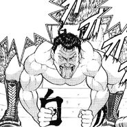 Kanji igari using the stance.