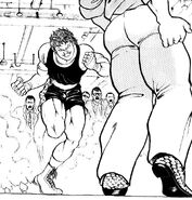 Tommy running towards Kaoru Hanayama.