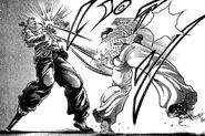 Genichi attacking Kaiou Retsu.