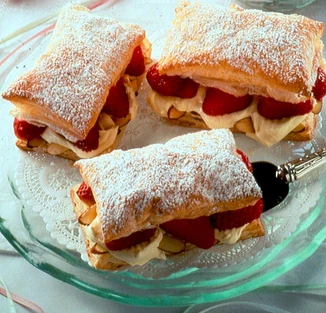 Strawberry-Almond Cream Napoleons
