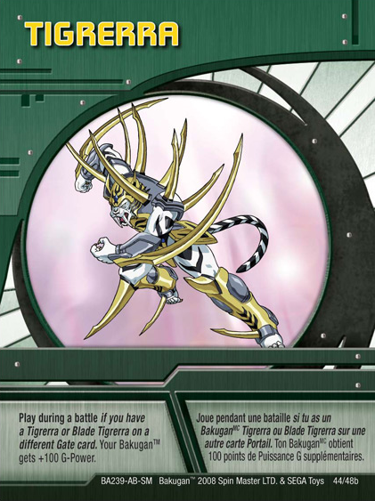 Bakugan Battle Brawlers G-POWER INCREASE Ability Card 36/48c