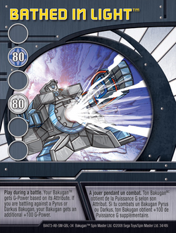 Bakugan Special Ability Card - BRIGHT LIGHT