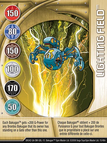 Bakugan Series 8 - 39/48N Blue Ability Card - Trap Slam