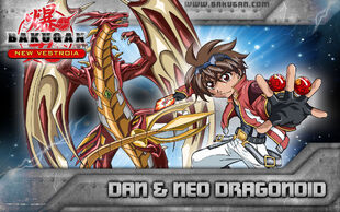 Dan und Neo Dragonoid auf einen Wallpaper