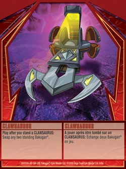Clawsaurus (Card) | Bakugan Wiki | Fandom