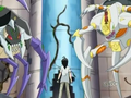 Shun looks at Team Sellon’s two Bakugan