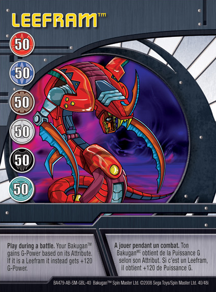 Red Ability Cards, Bakugan Wiki
