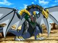 Darkus Iron Dragonoid in Bakugan form