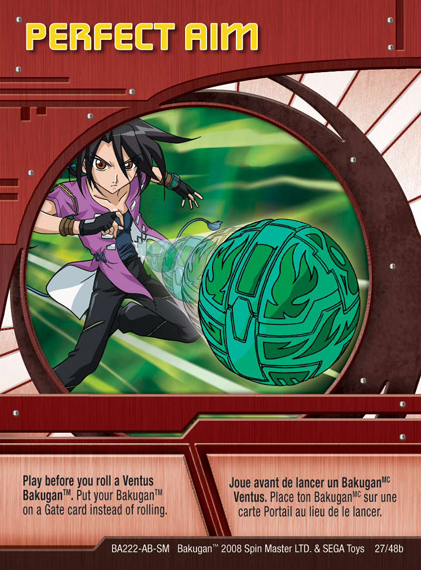 Bakugan Battle Brawlers MAGNETIC ACTION Ability Card 25/48b BA220