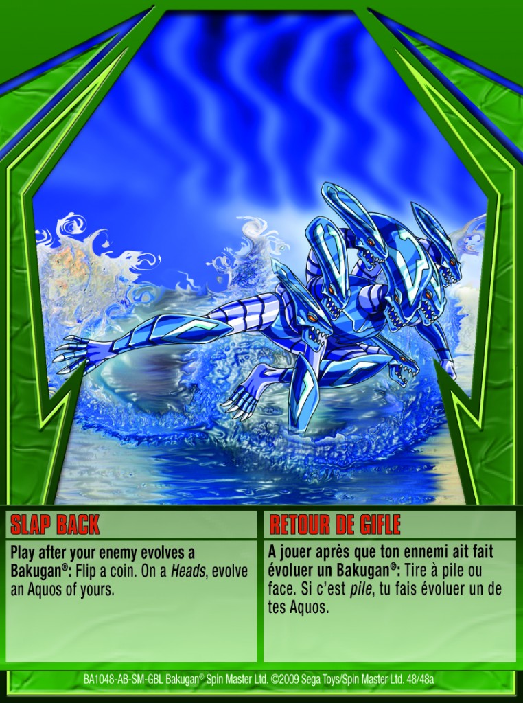 Bakugan Series 8 - 39/48N Blue Ability Card - Trap Slam