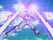 Horridian lanzando un ataque con Aerofuego