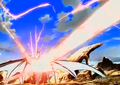 Iron Dragonoid getting hit by Drago's Dragon Force Striker