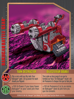 Twin Destructor Card Bakugan Wiki Fandom