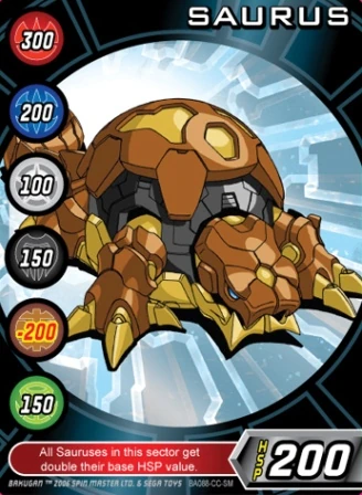 Saurus (BA088) | Bakugan Wiki | Fandom