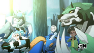 Lia, Shun, Wynton and their Bakugan