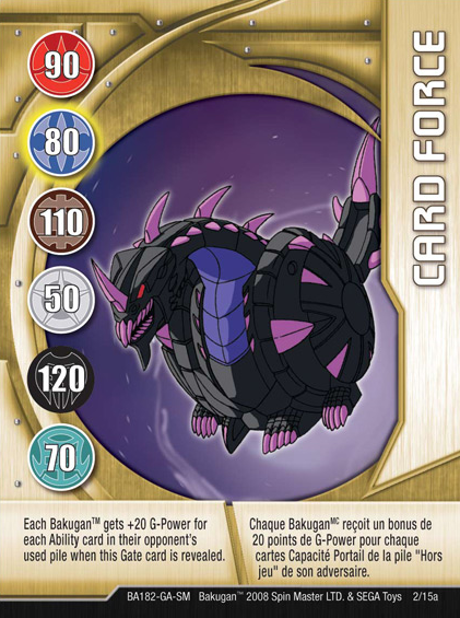 Image result for bakugan ability cards