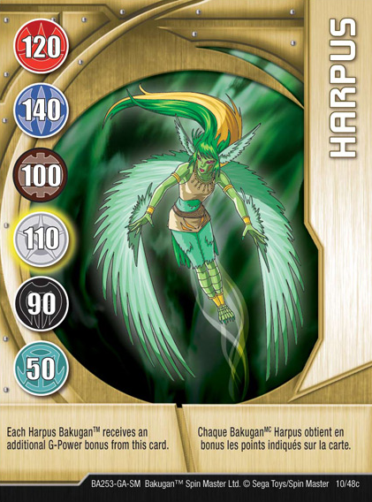 Monopol Nyttig give Harpus (Card) | Bakugan Wiki | Fandom