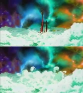 Drago falls into the clouds