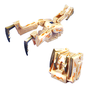 SPIN MASTER Bakugan Battle Gear Subterra Tan Chompixx With Gold