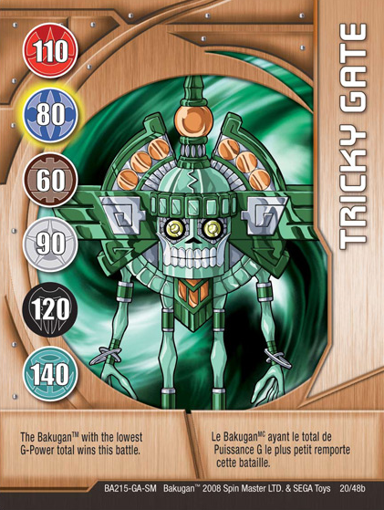 Bakugan Battle Brawlers MAGNETIC ACTION Ability Card 25/48b BA220