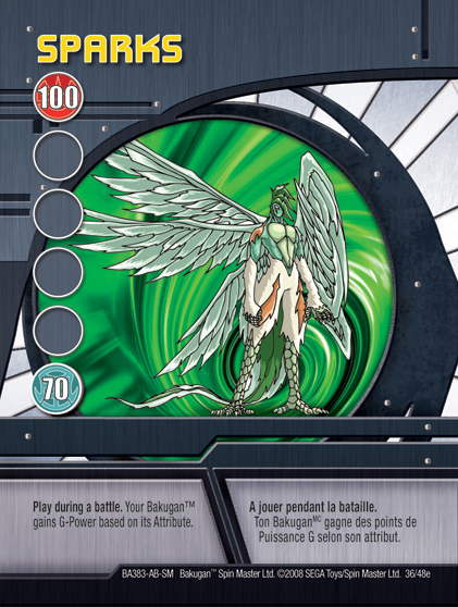 Bakugan SHINY DEVIL Green Ability Card Battle Brawlers 47/48e