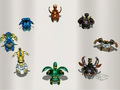 All Resistance Bakugan with Helios MK2 at Bottom Right