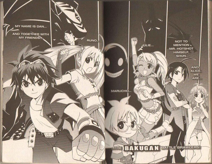 Characters appearing in Bakugan Battle Brawlers: The Evo Tournament Manga