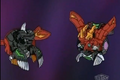 Mercury Dragonoid and Mutant Helios in his Ball Form open