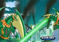 Ventus Flash Ingrams attacking Bakugan Interspace