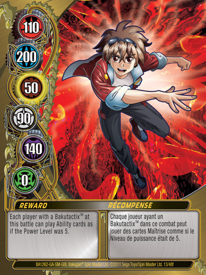 Red Ability Cards, Bakugan Wiki