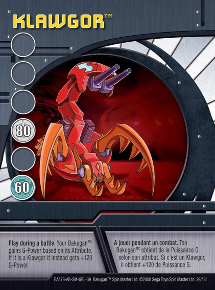 Klawgor (Card) | Bakugan Wiki | Fandom