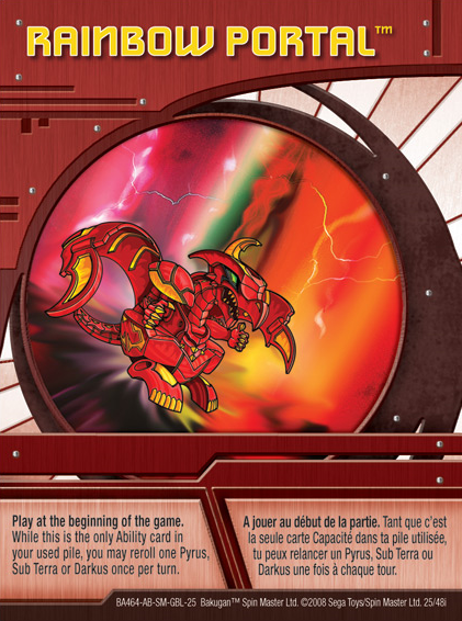 Red Ability Cards, Bakugan Wiki