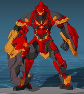 Cyndeous' front standing pose in Behind the Battle