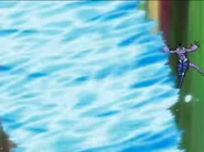 Preyas Mavi Kasırga yeteneğini kullanırken.