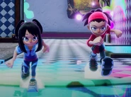 Emma's and Leo's Alt Clothing.png (664 KB) Alternative clothing color scheme. (Leo is on the right side, wearing a red version of his default palette.)