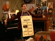 Ted Mosby's "Hanging Chad" costume