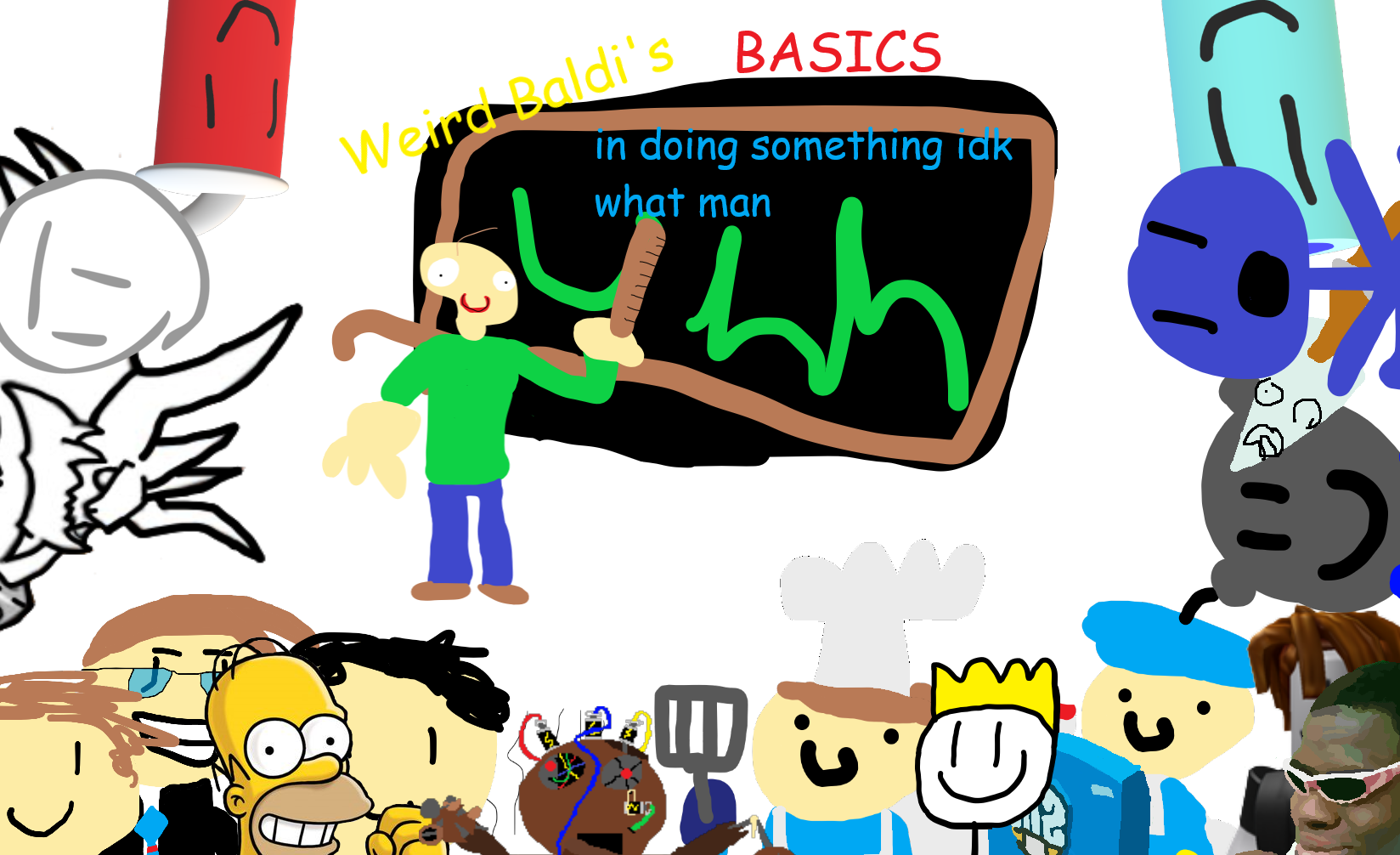 Screenshot of the game Baldi's Basics : r/weirddalle