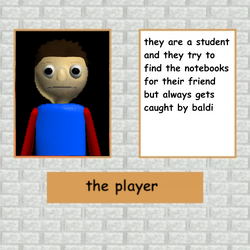 The player (baldi's basics plus), Baldi's Basics Fanon Wiki