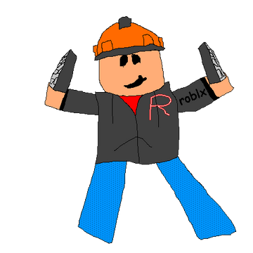 Roblox noobs meet roblox and builderman Magely - Illustrations ART street