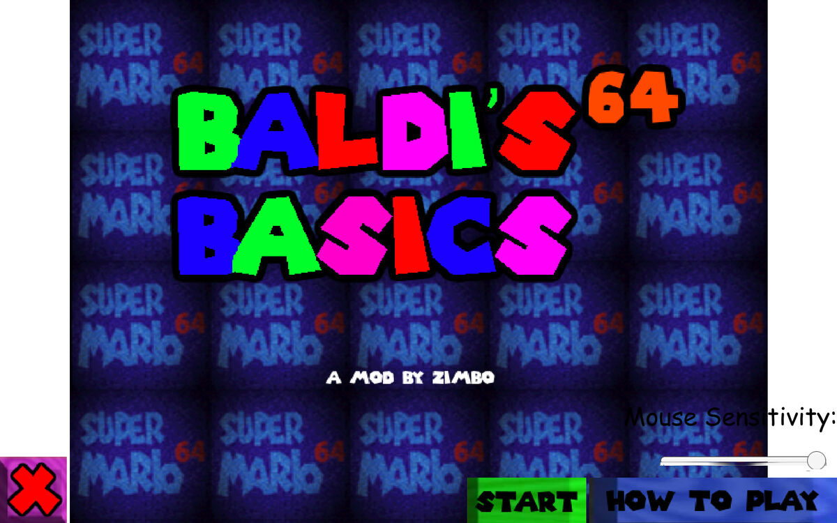 Baldi's Basics Mod Noob's Basics Tittle Screen by SmashLeaker on DeviantArt