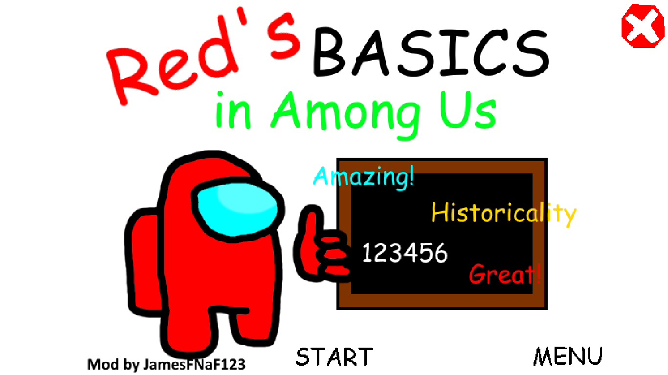 Red's Basics in Among Us, Baldi Mod Wiki