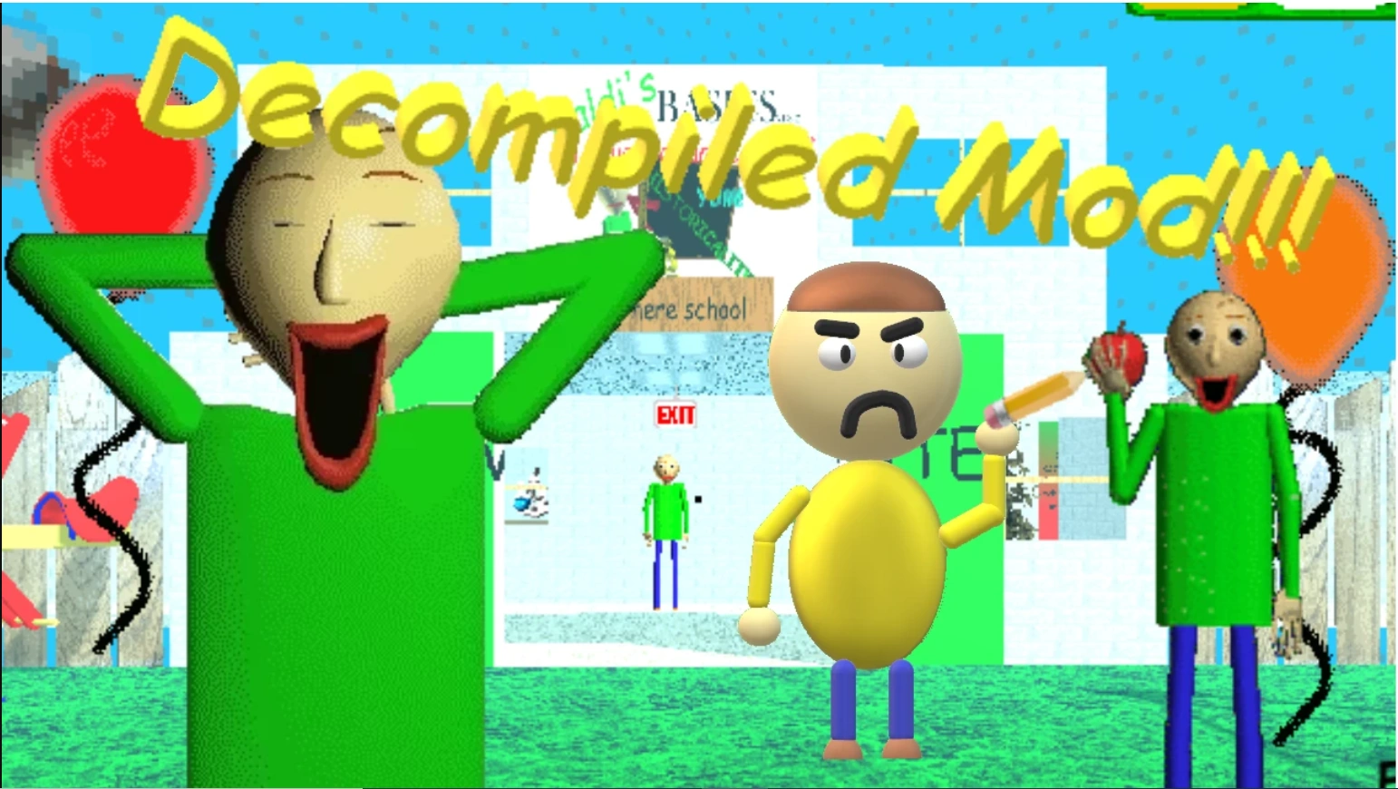 БАЛДИ мод. Балдис бейсикс. Baldi s Basics.