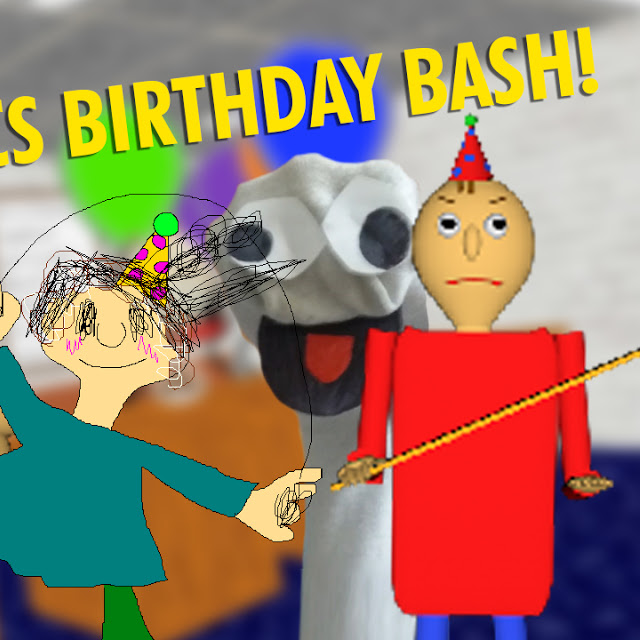 Baldi basics birthday bash with v2.0.2 fasguy mod menu by Baldi89989