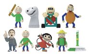 Baldi's figurine, along with the angry and camping versions.