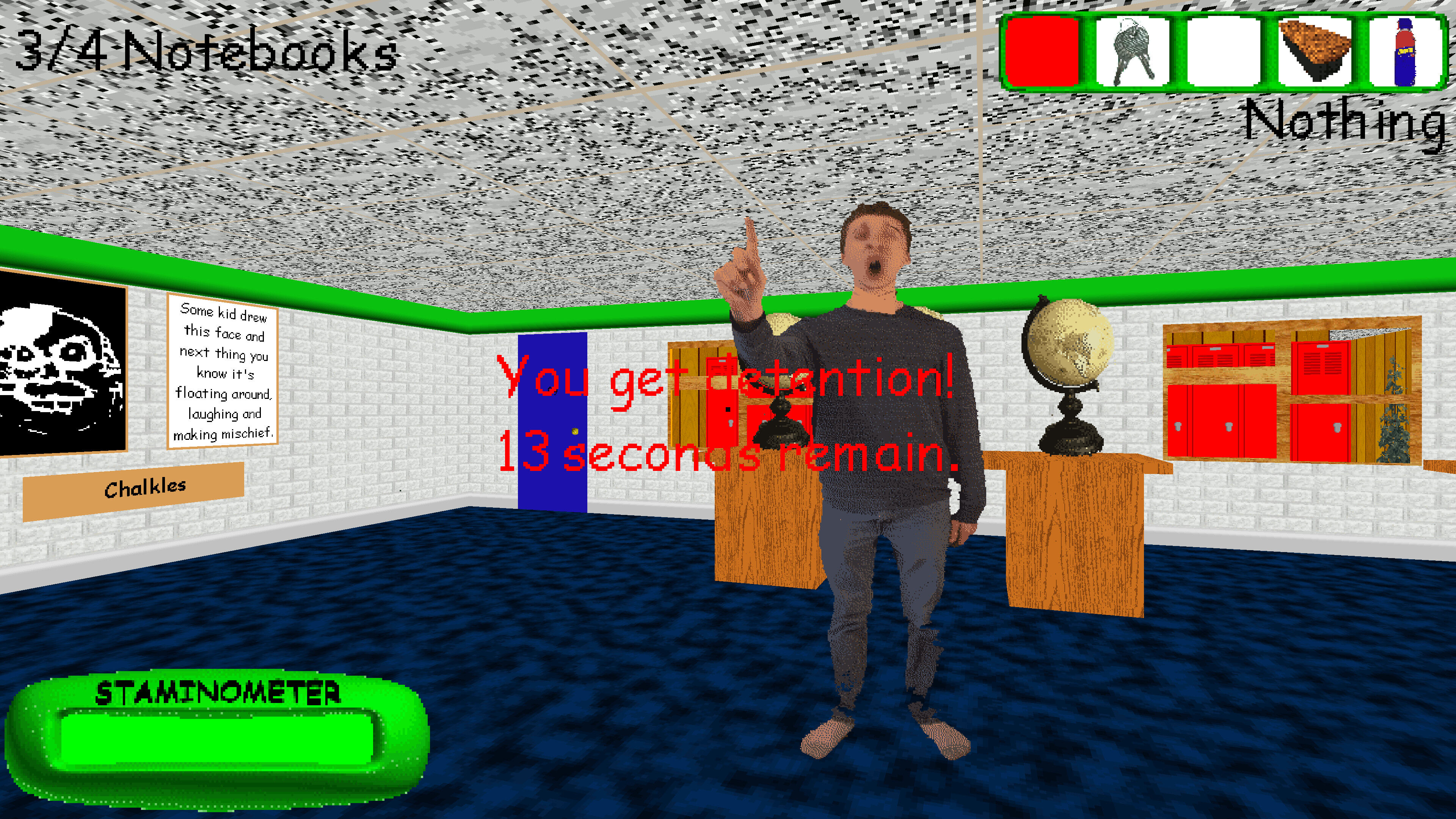 Principal Of The Thing Baldi S Basics Wiki Fandom - roblox escape school detention library